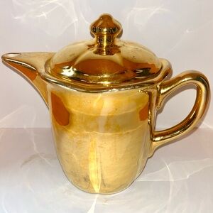 VTG Vintage Gilded Coffee Pot with Matching Lid - 22k